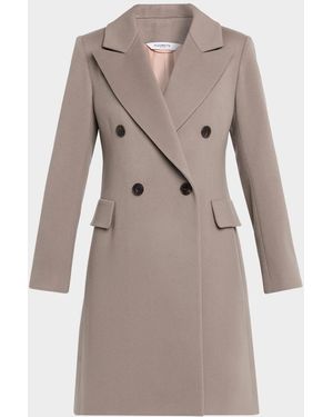 Fleurette Kaia Double-Breasted Italian Wool Jacket - Gray