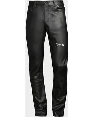 RTA Bryant Faux Leather Pants - Gray