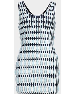 Jonathan Simkhai Elyse Long-Sleeve Embroidered Cuff Top - Blue