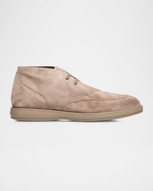 Brioni Apos;S Journey Suede Desert Boots - Natural