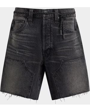 Hudson Jeans Apos;S & Apos;S Denim Belted Carpenter Shorts - Gray