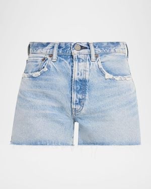 Moussy Southborough Denim Shorts - Blue
