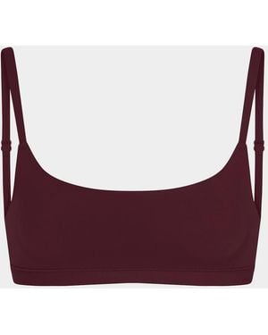 Skims Fits Everybody Scoop-Neck Bralette - Purple