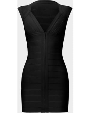 Hervé Léger The Carpet Mini Dress - Black
