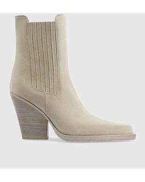 Paris Texas Dallas 100Mm Suede Ankle Boots - White