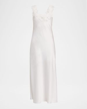 Generation Love Lala Satin Lace Slip Dress - White