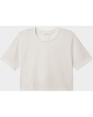 A.L.C. Kali Cropped Crewneck Tee - White