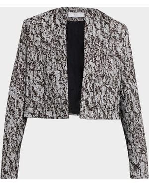 IRO Eugeny Tweed Jacket - Black