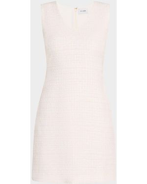 St. John Tweed Scoop Neckline Dress - Pink
