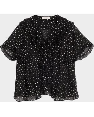 Dorothee Schumacher Dancing Dots Blouse - Black