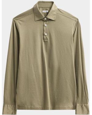 Kiton Apos;S Cotton Piqué Polo Shirt - Green