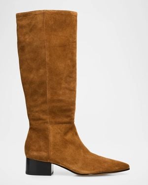 Vince Adan 40Mm Suede Knee-High Boots - Brown