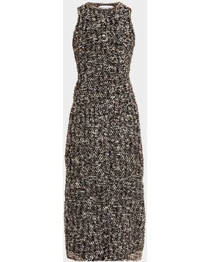 Prabal Gurung Paillette Boucle Sleeveless Tube Dress - Multicolor