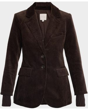 FAVORITE DAUGHTER The Cord City Blazer - Black
