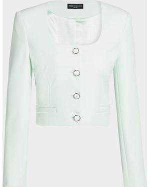 Generation Love Jina Crop Blazer - Blue