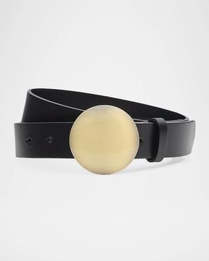 Rag & Bone Dara Leather Belt - Black