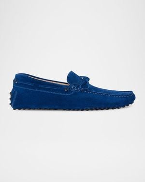 Paul Stuart Apos;S Dino Suede Driving Shoes - Blue