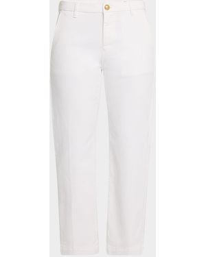 Kobi Halperin Hope Straight-Leg Stretch Cotton Pants - White