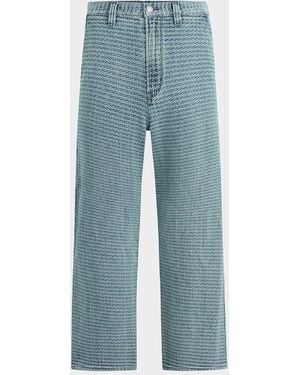 Hudson Jeans Luca Wide Leg Carpenter Jeans - Blue