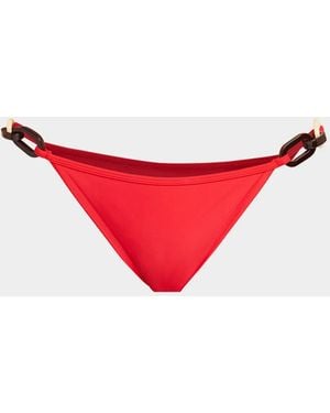 Ramy Brook Odetta Ring Bikini Bottoms - Red
