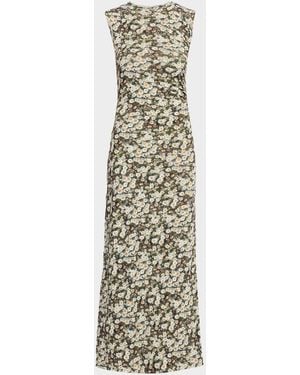 Stella McCartney Daisy Mesh Twisted Dress - Metallic