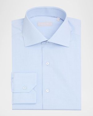 Stefano Ricci Graph Check Dress Shirt - Purple