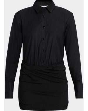 Significant Other Ariya Mini Shirtdress - Blue