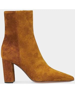 Paris Texas Anja 85Mm Suede Ankle Boots - Brown