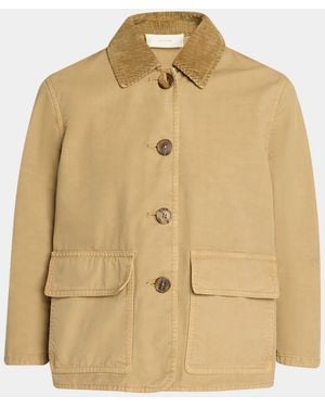 The Row Benka Cotton Shrunken Barn Jacket - Natural