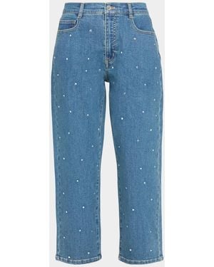 Generation Love Cobel Heart Crystal Straight-Leg Jeans - Blue