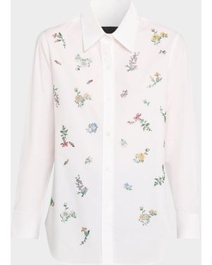 Libertine Joy And Mirth Embellished New Classic Shirt - White