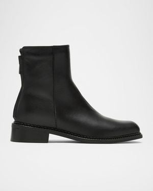 La Canadienne Selina Leather Ankle Booties - Black