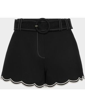 Ramy Brook Violeta Belted Shorts - Black