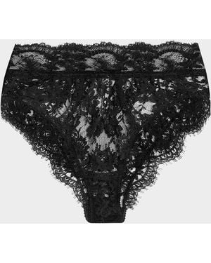 Dolce & Gabbana Scalloped Lace Briefs - Black