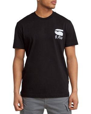 G-Star RAW Burger Graphic Cotton T-Shirt - Black