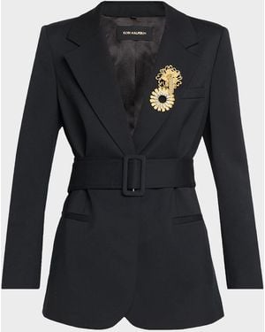 Kobi Halperin Jillian Wool-Blend Jacket - Black