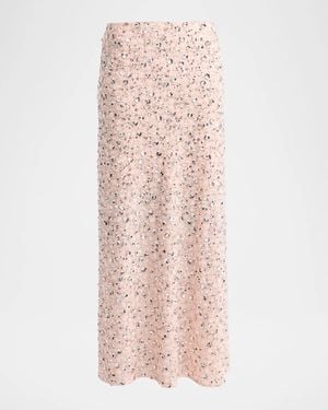 Rabanne Embellished Maxi Skirt - Pink