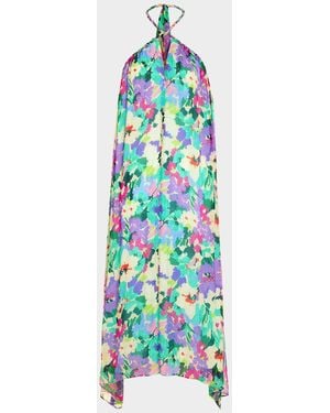 Ramy Brook Harley Floral Maxi Dress - Blue