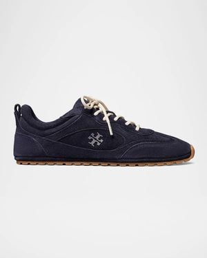 Tory Burch Field Suede Low-Top Sneakers - Blue