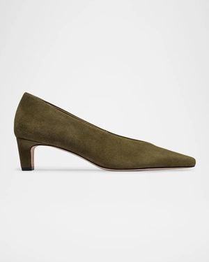 Bernardo 50Mm Chiara Suede Pumps - Green