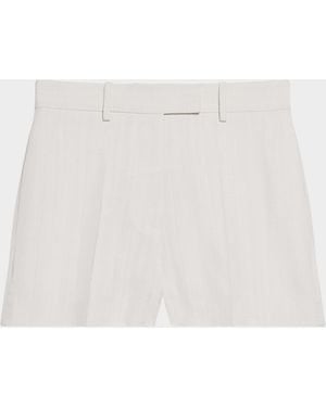 Helmut Lang High-Rise Flared Shorts - Natural