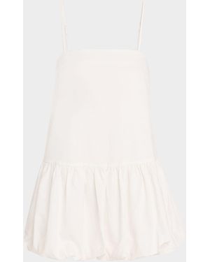 Onia Air Linen Bubble Mini Dress - Natural