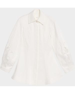 Clea Indra Mini Shirtdress - White