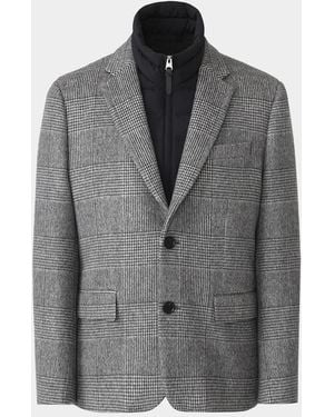 Mackage Apos;S Sutton Plaid Wool Jacket - Gray