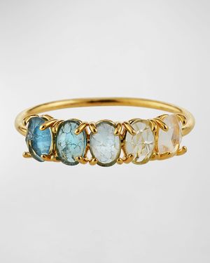 Tai Birthstone Rock Crystal Ring - Metallic