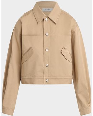 Hudson Jeans Gigi Swing Denim Trucker Jacket - Natural