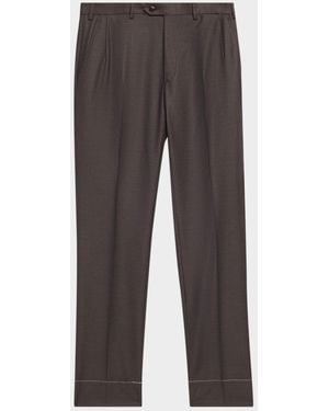 Brioni Apos;S Wool And Cashmere Sharkskin Two-Piece Suit - Gray
