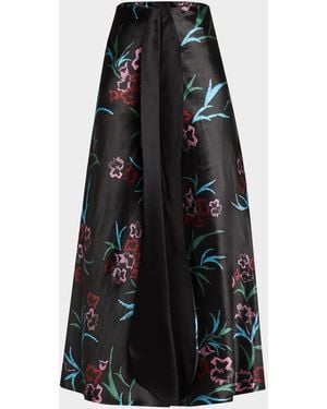 スカート Giorgio Armani Silk Maxi Skirt With Gathered Waistband Giorgio Armani Silk Maxi Skirt With Gathered Waistband