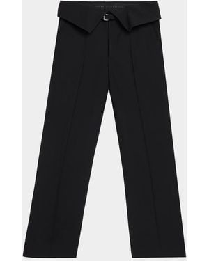 Dries Van Noten Apos;S Preston Belted Wool Pants - Black