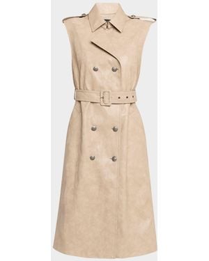 Kobi Halperin Val Double-Breasted Midi Coat Dress - Natural